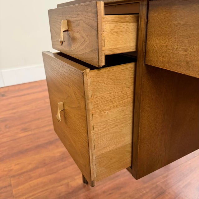 Broyhill Brasilia Mid-Century Walnut Desk For Sale - Image 10 of 17