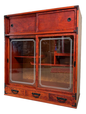 Vintage Shōwa Cha Tansu Japanese Tea Cabinet, 1970s