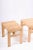 Beige Set of Scandinavian Modern Stools in Solid Pine, 1950s For Sale - Image 8 of 10