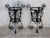 20th Century Set of Two Black Wrought Iron Painted Adjustable Plant Stands For Sale - Image 11 of 12