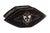 Wooden Jewelry Box with Silver Coat of Arms Applications and Velvet Interior, in Good conditions.