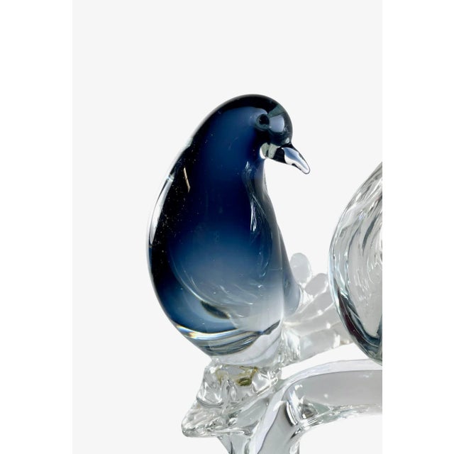 Formia Murano Mid 20th Century Formia Murano Love Birds Figurine For Sale - Image 4 of 11