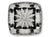Mid 20th Century Bohemian Black Onyx "Cut to Clear" Crystal Bowl For Sale - Image 5 of 7