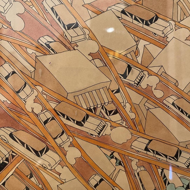 Paper Fernand Flausch, Pop Art Composition, Mixed Media on Paper, 1973 For Sale - Image 7 of 10