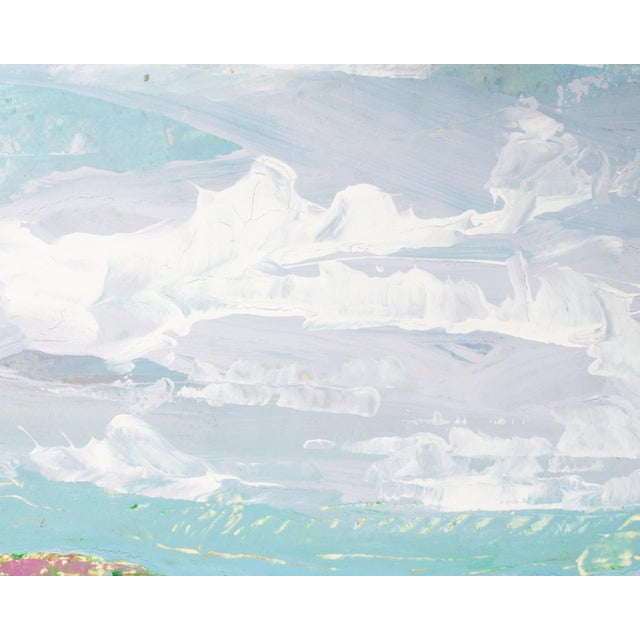 1980s Abstract Acrylic Landscape by Harry Hilson For Sale - Image 4 of 7