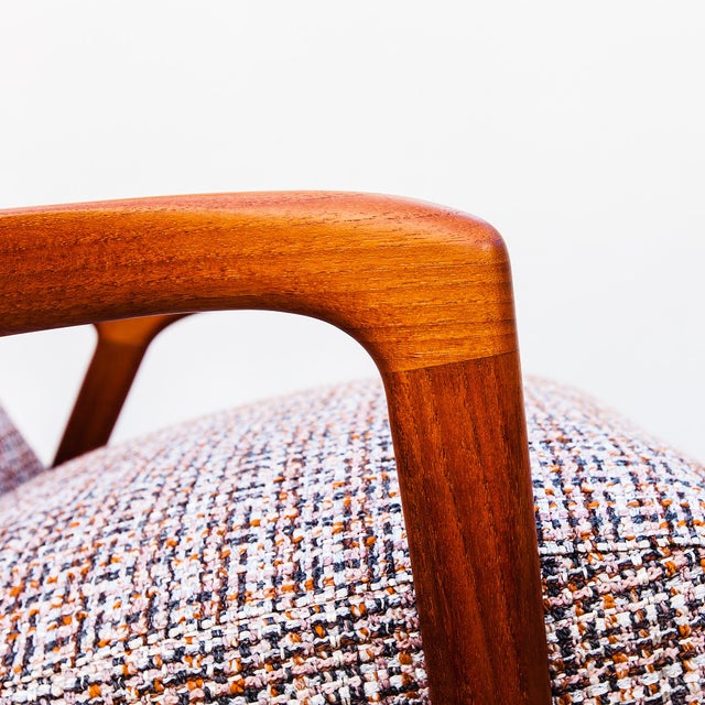 1960s Scandinavian Mid Century Solid Teak "Mingo" Lounge Chair With Ottoman For Sale - Image 12 of 16