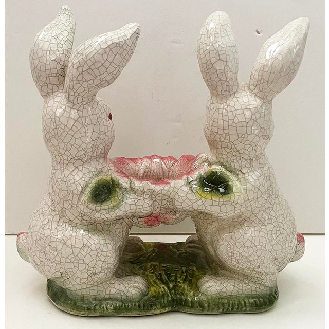 1960s Ceramic Rabbit Statue Chairish