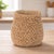 Kenneth Ludwig Chicago Braided Weave Cement Vase 7"D For Sale - Image 4 of 4