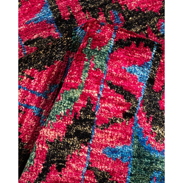 Textile Modern Hand Knotted Area Rug, Purple - 4' 1" x 5' 9" For Sale - Image 7 of 9