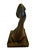 Bronze Mid-Century Modern Abstract Bronze Sculpture of Draped Female Figure on Marble Base For Sale - Image 8 of 10
