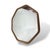 Contemporary Vintage Oak Octagonal Wall Mirror For Sale - Image 3 of 8