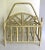 Here is a magazine rack that is made entirely of bamboo, with rattan wrapped corners! It has a wonderful aged, antique...