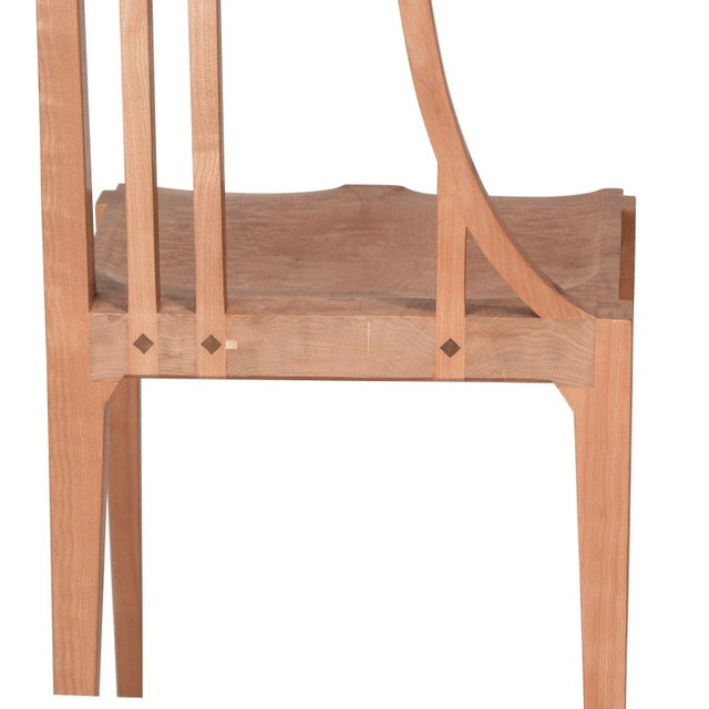 Craftsman Inlaid Side Chair, United States Circa 1980 For Sale - Image 4 of 4