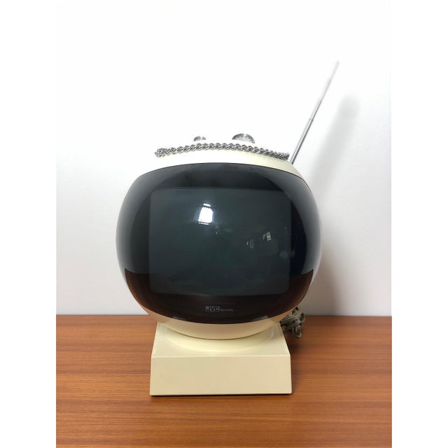 Iconic television produced by jvc in the 70s made in japan known for its futuristic design in space age style with its...