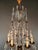 Antique French Napoleon III Brass Crystal Chandelier Gothic Style 6 Lights For Sale - Image 9 of 10