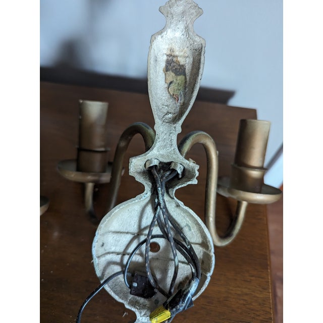 Traditional Early 20th Century Sconces - Set of 3. Appraised For Sale - Image 3 of 12