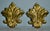1980s Vintage Set of Four Fleur-De-Lis Brass Ormolu For Sale - Image 5 of 11