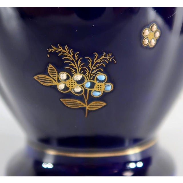 Vase in Midnight Blue Earthenware from Fives Lille For Sale - Image 13 of 18
