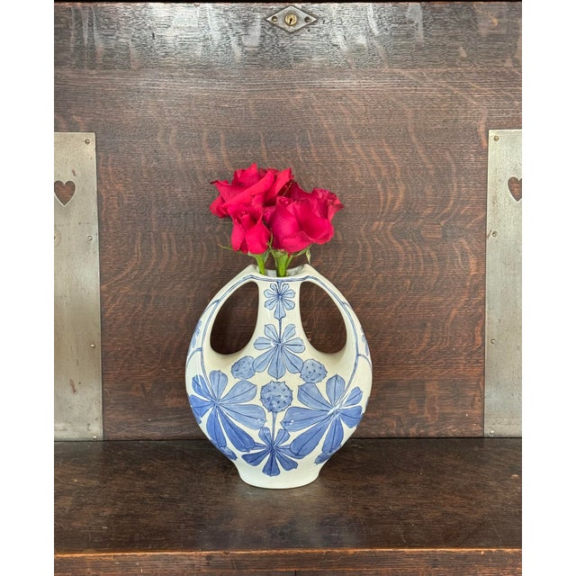 This graceful Art Nouveau vase by Swedish designer Alf Wallander (1862-1914) was created around 1900, and is decorated...