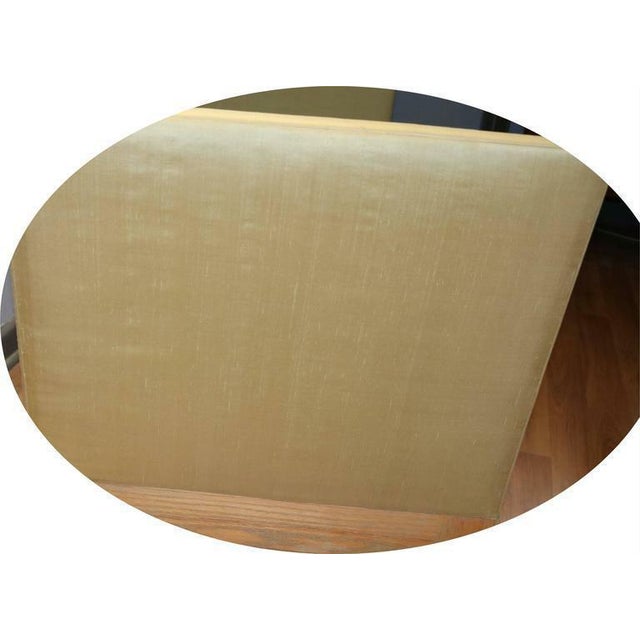 American Chic Socialite Silk Chaise Daybed Bench-Ceruse Oak by Famed Sister Parish/Albert Hadley For Sale - Image 3 of 8