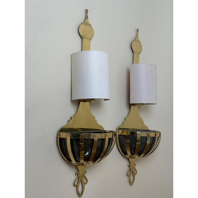 Brass Wall Lights with Planters from Valenti, Spain, 1970s, Set of 2 For Sale - Image 9 of 18