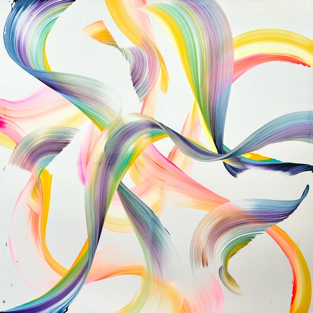 Nikolaos Schizas Contemporary Abstract Acrylic on Canvas "The Way I See It" by Nikolaos Schizas For Sale - Image 4 of 4