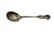 Metal Silver Sugar Spoon in Shell Shape with Crimped Handle For Sale - Image 7 of 7