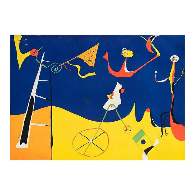 1940s After Joan Miró, "The Circus", First Edition Period Swiss Offset Lithograph For Sale