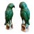 Pair of Antique Sancai Glazed Chinese Export Parrots For Sale