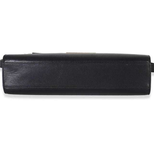 2020s Black Calfskin Medium Manhattan Shoulder Bag For Sale - Image 5 of 9