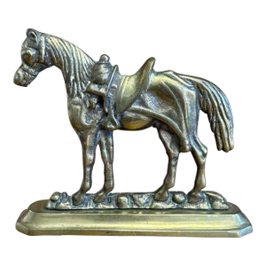 Vintage English Brass Horse