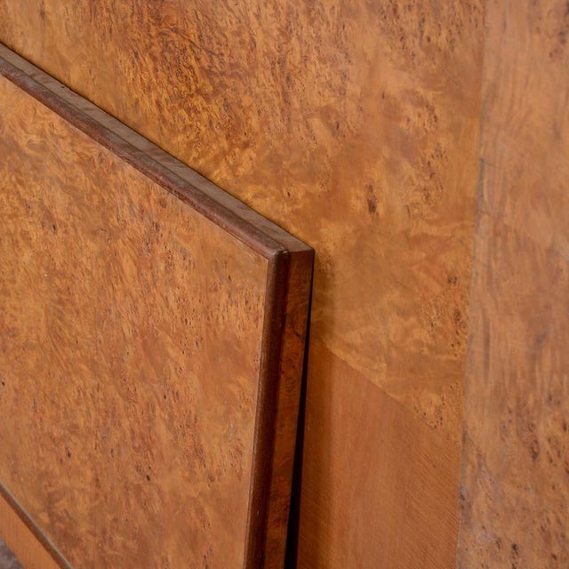 Art Deco Bed in Briar Root For Sale - Image 9 of 18
