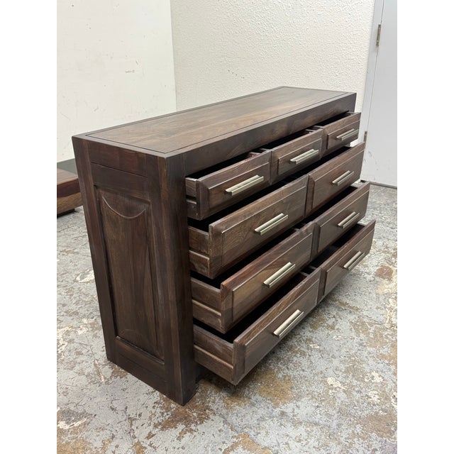 Sierra Living Concepts Sierra Nevada Rustic Dresser, Medium Espresso For Sale - Image 4 of 12