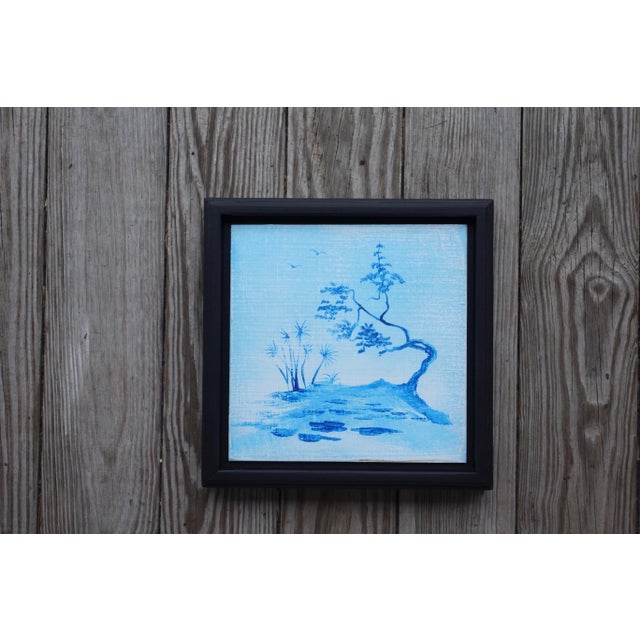 Inspired by the look of shattered silk and delftware. 10 x 10 x .125 inches, oil on gessoed birch panel Precious little...