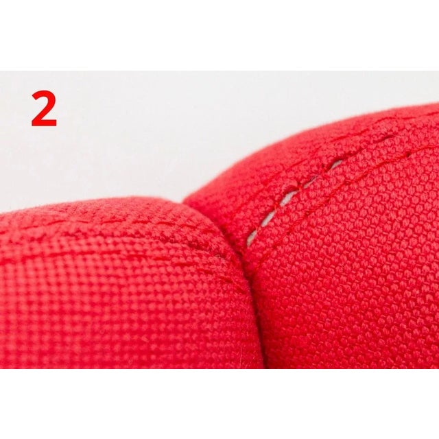 Red Chairs with Wheels, Set of 4 For Sale - Image 12 of 18