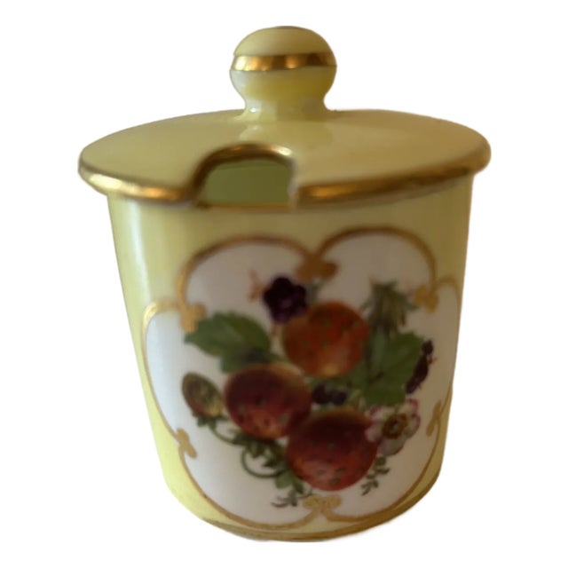 Antique Hammersley Bone China Condiment Jar For Sale