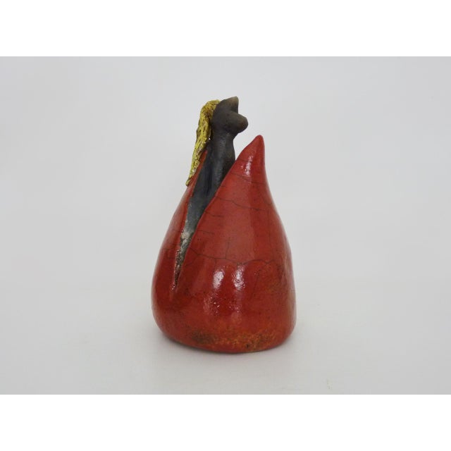 1980s Raku Terracotta Sculpture, 1980s For Sale - Image 5 of 11