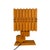 Wood French Folk Art Lamp, 1960s For Sale - Image 7 of 10
