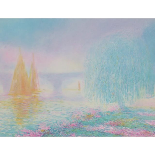 Claude MANOUKIAN (1936-) The weeping willow Lithography signed, dedicated in pencil by the artist justified HC paper 56 x...