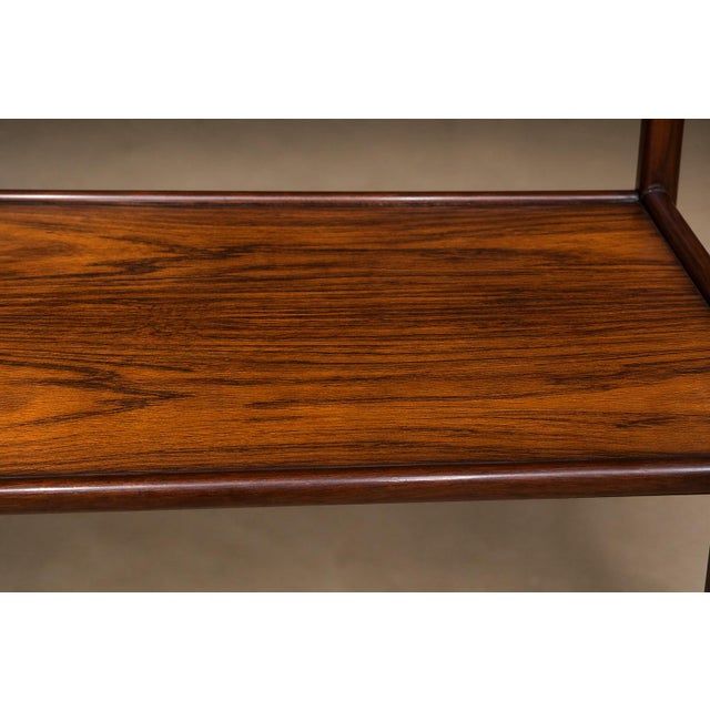 Wood Geraldo De Barros for Unilabor Bar Cart in Rosewood, Brazil, 1960s For Sale - Image 7 of 18