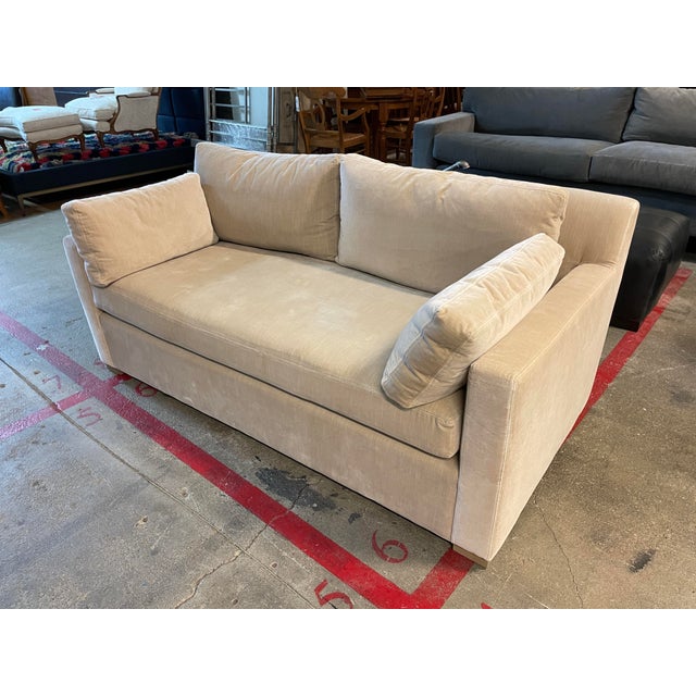 Restoration Hardware Belgium Track Arm + Bench Seat Loveseat Vintage