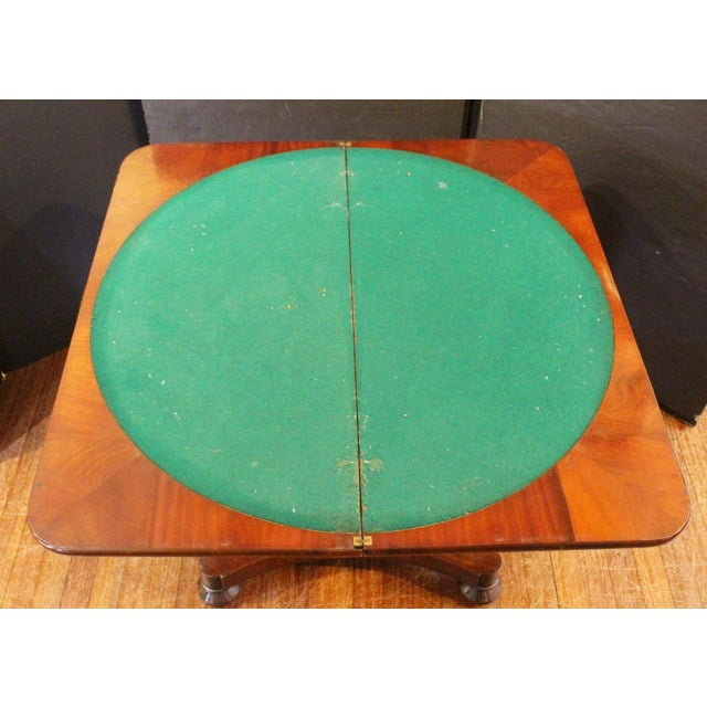 Brown Circa 1835 English William IV Period Games Table For Sale - Image 8 of 10