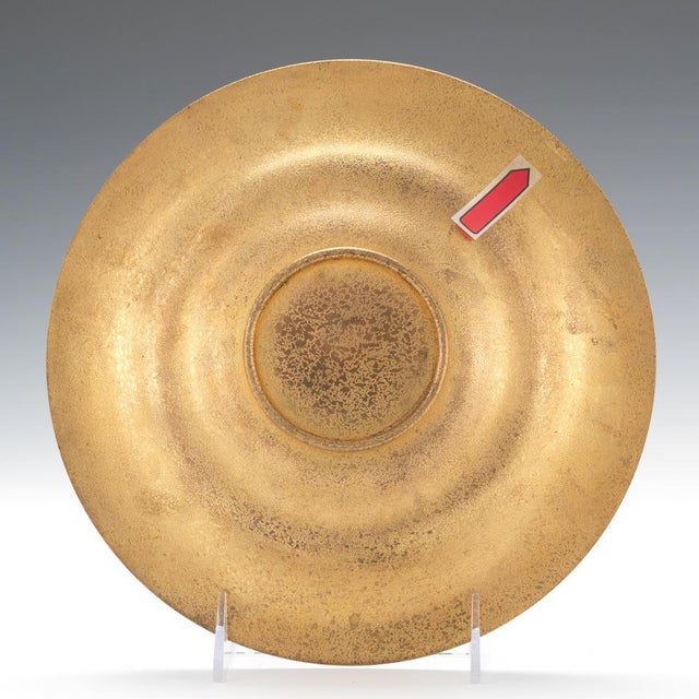 Bronze Tiffany Studios Dore Bronze Bowl With Mother of Pearl For Sale - Image 8 of 10