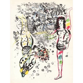 1963 Marc Chagall Original Lithograph Acrobat at Play For Sale