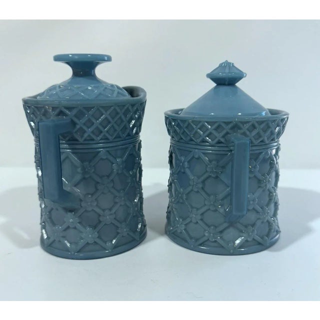 Late 19th Century Westmoreland Sugar Bowl and Creamer For Sale In Philadelphia - Image 6 of 7