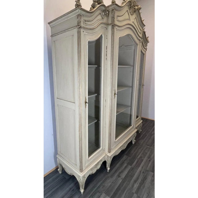 Antique French Three-Door Bookcase For Sale - Image 18 of 18