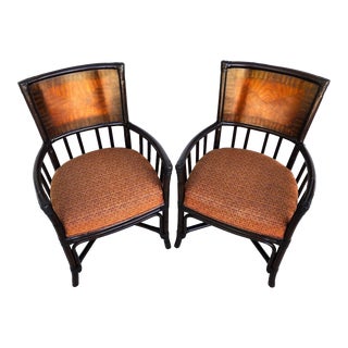 Boho Bamboo Chairs Accent Dining by Palecek For Sale