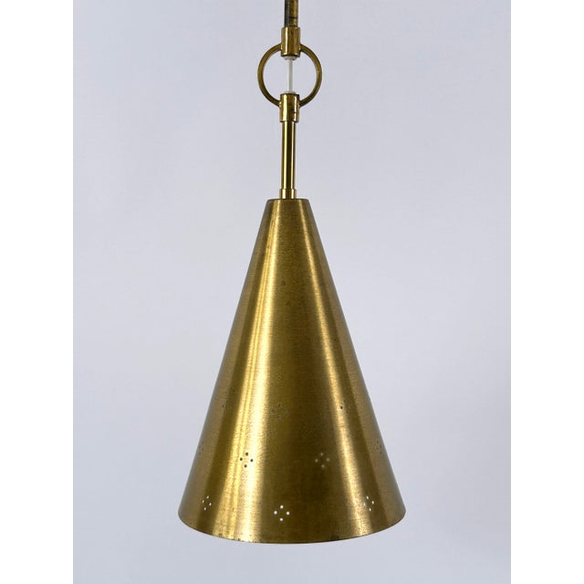 Mid-Century Modern Perforated Brass Pendant, Sweden, 1950s For Sale - Image 16 of 18
