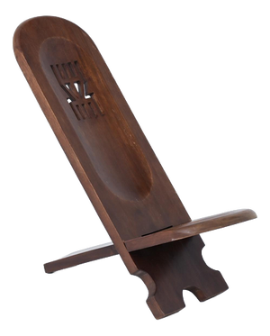 Rustic Wooden African Chair, 1970s
