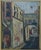 Midcentury Vintage European Village Street Oil Painting For Sale In Los Angeles - Image 6 of 10